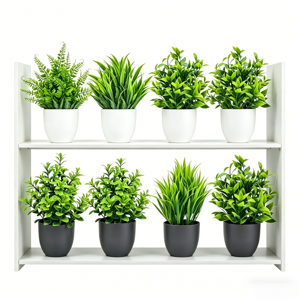 Fiddle Leaf Fig - Conjunto de 4 Plantas Artificiais Mini