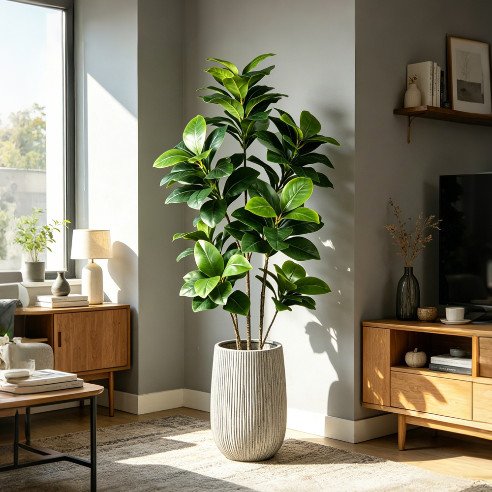 Fiddle Leaf Fig - Árvore Artificial Grande de Figueira Tropical